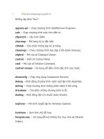 Những lệnh trong Run