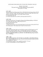 ĐỀ HSG MÔN LÝ 2011