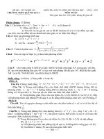 De thi thu lan 2 Quynh luu 1 ngay 27-02-2011- Toán