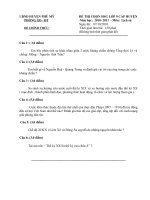 Đề và đáp án thi học sinh giỏi lớp 9 môn Lịch sử- Huyện Phù Mỹ 2010-2011.