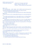 Đề và đáp án thi học sinh giỏi  môn Hóa học 9- THCS Mỹ Phong 2010-2011