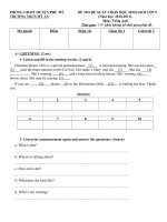 Đề và đáp án thi học sinh giỏi lớp Tiếng Anh 9- THCS Mỹ An  2010-2011.doc.