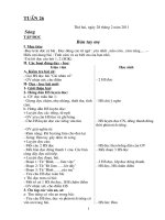 Kế hoạch bài dạy tuần 26