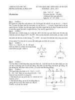 Đề và đáp án thi học sinh giỏi  môn Vật lý 9- THCS Mỹ Trinh 2010-2011.
