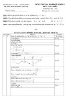 Đề kiểm tra 1 tiết khối 12 số phức