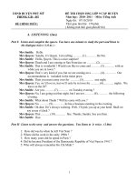 Đề và đáp án thi học sinh giỏi lớp 9 môn Tiếng Anh- Huyện Phù Mỹ 2010.