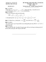 Đề và đáp án thi học sinh giỏi  môn Toán  9- THCS Mỹ Lộc 2010-2011.