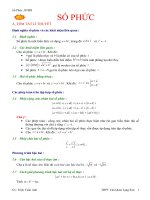 Chuyên đề số phức_OTĐH_Đầy đủ dạng