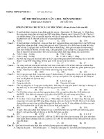 De thi thu lan 1 Quynh luu 1 ngay 23-01-2011- Hoa hoc