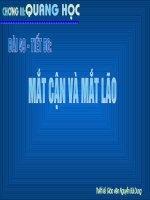 Mắt cận thị và mắt lão