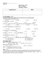 Đề kiểm tra 1 tiết ( tiết 39 )