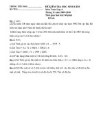 đề thi hoc sinh giỏi lớp 4 hay tuyệt