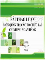 TƯ VẤN CHIẾN LƯỢC KINH DOANH CHO PRUDENTIAL VIỆT NAM ĐỂ ĐẢM BẢO DUY TRÌ THỊ PHẦN HIỆN NAY