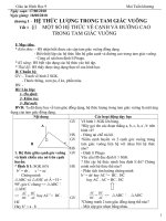 giáo án hình 9 cả năm 3 cột mới nhất
