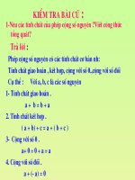 Tiết 81 TC Cơ bản của phép cộng phân phân số