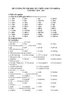 E 6 Đề cương thi HKI - 2010 - 2011