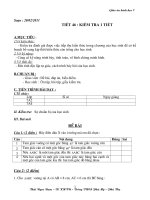 DE KIEM TRA CHUONG II CUC HAY