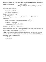 Đề và đáp án thi học sinh giỏi  môn Toán  9- THCS Mỹ Lợi 2010-2011.