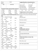 Đề KT 1 tiết.Số 3 Tiếng Anh 6