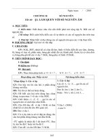giao an so hoc 6 chuong II