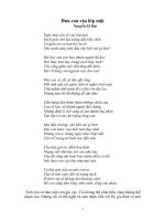 Bai tho Dua con vao lop mot