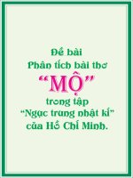 PHÂN TÍCH BÀI THƠ 