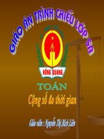 Cộng số đo thời gian - Toán 5