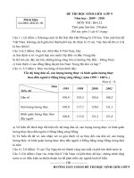 đề thi + đáp án hsg môn địa lý 9