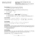 Đề và đáp án thi học sinh giỏi  môn Toán 9- THCS Mỹ Thọ 2010-2011.