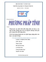 Bài tiểu luận môn phương pháp tính nhóm 22