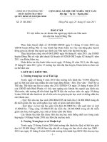 Báo cáo đoàn kiểm tra theo QĐ 3239/QĐ-UBND