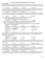 BÀI TẬP ÁP DỤNG CÁC CHUYÊN ĐỀ GIẢI NHANH