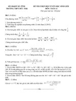 de thi chon doi tuyen toan 11 THPT duc tho