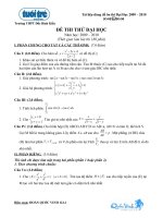 ĐỀ THI THỬ TOÁN 001 (NEW)