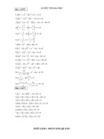 Ôn thi vào 10 phần Phương trình