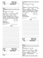 Đề kiểm tra 15 phút ĐS 9 kỳ II