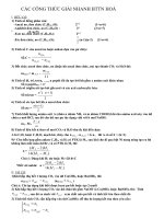 những công thức giải nhanh_cần cù không bằng thông minh