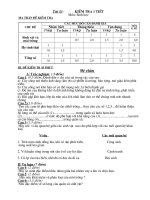 De kiem tra giua HK2- Sinh 9 (co ma tran)