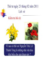 Tuần 24 môn Lịch sử:Ôn tập