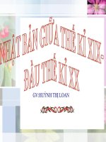 Sử 8 -Nhật Bản giữa thế kỷ 19