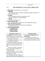 giáo án sinh 7 kì 1