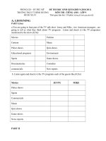 Đề và đáp án thi học sinh giỏi  môn Anh văn 9- THCS TT Bình Dương 2010-2011.