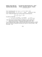 Đề và đáp án thi học sinh giỏi  môn Toán  9- THCS Mỹ Hòa 2010-2011.