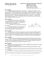 Đề và đáp án thi học sinh giỏi  môn Vật lý  9- THCS Mỹ Thọ 2010-2011.