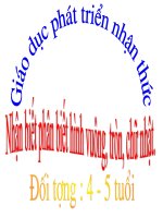 Nhận biết phân biệt hình Vuông - Tròn - Chữ nhật