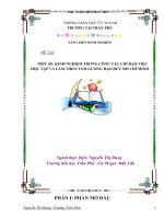 một số kinh nghiệm trong công tác chỉ đạo cuộc học tập và làm theo tấm gương đạo đức HCM  nguyễn thị dung trần phú