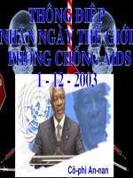 Thông điệp nhân Ngày thế giới phòng chống AIDS