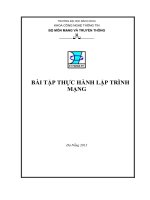 BÀI TẬP THỰC HÀNH LẬP TRÌNH MẠNG