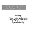 ĐHBK HCM KHOA CNTT-BÀI GIẢNG CÔNG NGHỆ PHẦN MỀM Software Engineering