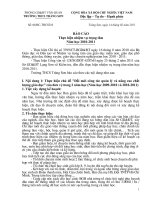 Bao cao thuc hien nhiem vu trong tam cua Hieu truong (Moi nhat)